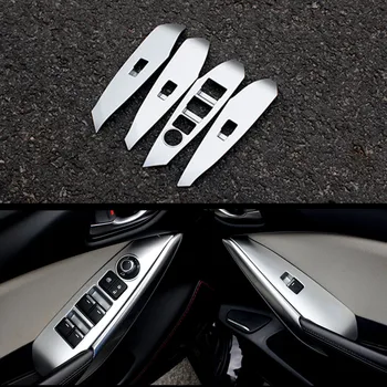 

For Mazda 6 Atenza ABS Plastic Car Inner Door Window Lift Cover Trim Armrest Panel Cover Trim Car Styling Auto Accessories