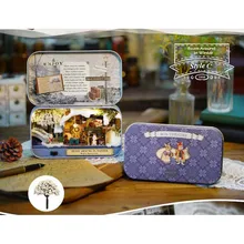 Коробка театр миниатюрный DIY кукольный домик и лекарственных средств(FDA наряд в качестве подарка на день рождения, хороший подарок на день матери, кукольная мебель с светодиодный свет-в сельской местности, для детей