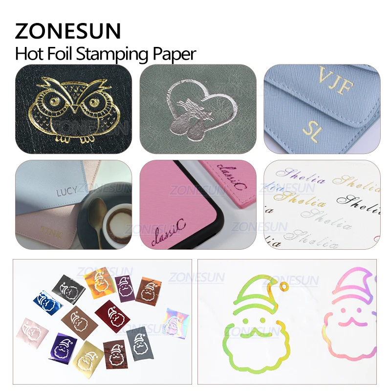 ZONESUN горячее тиснение фольга бумага прозрачный цвет 3 м/рулон Индивидуальный
