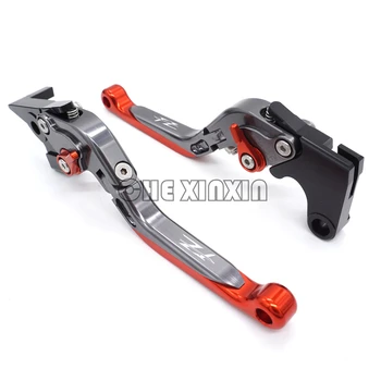 

Logo FZ Titanium Red Fits For Yamaha FZ1 FZ6 FZ8 RAZER FZ6R FZ07 Motorcycle Accessores Foldable Extendable Brake Clutch Levers