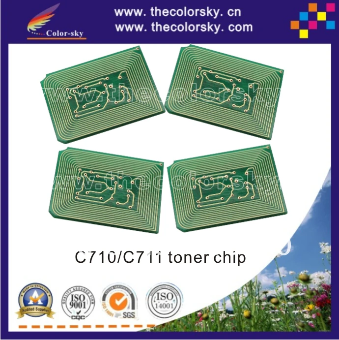 

(TY-OC710) toner cartridge reset chip for OKI C710 C711 C 710 711 43866104 43866101 43866108 43866105 11.5K 11K pages