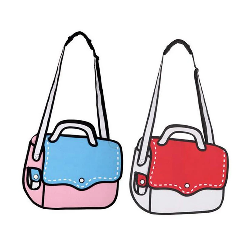 Designer New Fashion Woman Bags 2d Cartoon Bag Messenger Shoulder Crossbody Bag Bolsa Feminina Bolsosde Ombro 3d Comic Handbag