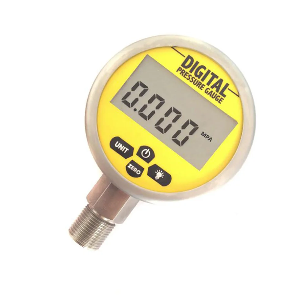 

MEOKON 0-60Mpa(8700psi) G1/4 0.25% Accuracy Battery Powered Digital Pressure Gauge LCD display 4 units NPT1/4