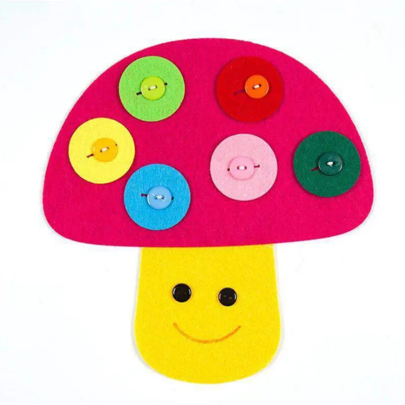 New 1PC Hand Zipper Button Teaching Kindergarten manual Diy Weave cloth Early Education Toys Montessori Teaching Aids Math Toys