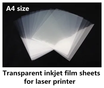 

100mic 200mic A4 size transparent film sheets for laser printer