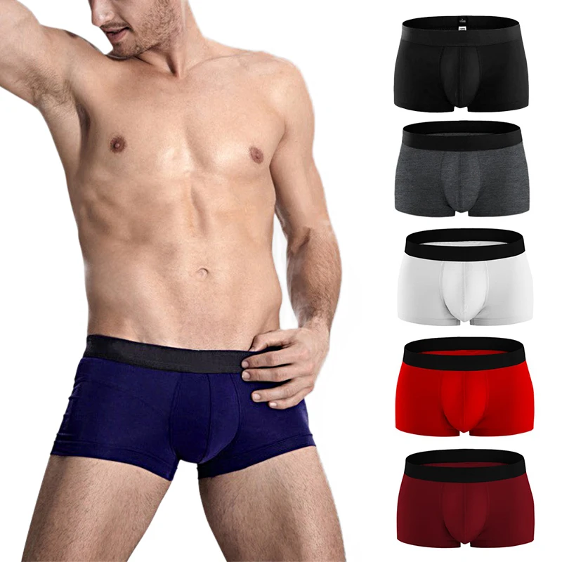 High Quality 6Colors L XXXL Plus Size Solid Cotton Popular Underpants