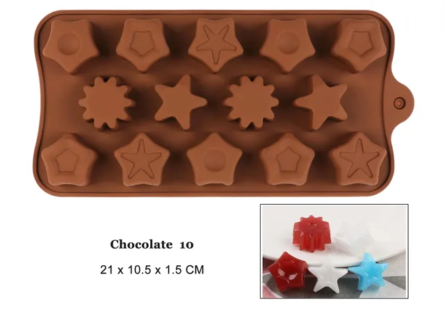 New Chocolate Molds Silicone Food Grade Non-stick Cake Baking Design Candy Mold SILICON 3D Mold Kitchen Gadget DIY Chocolate 10
