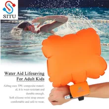 Анти утонуть портативный спасательный Браслет С буем с Co2 ЦИЛИНДР надувной пузырь открытый Плавание Серфинг самоспасение