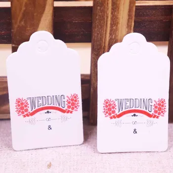 

Size:3x5cm paper cardboard white/ kraft tags 100PCS /lot for gift box and DIY Gift Tags for wedding and love