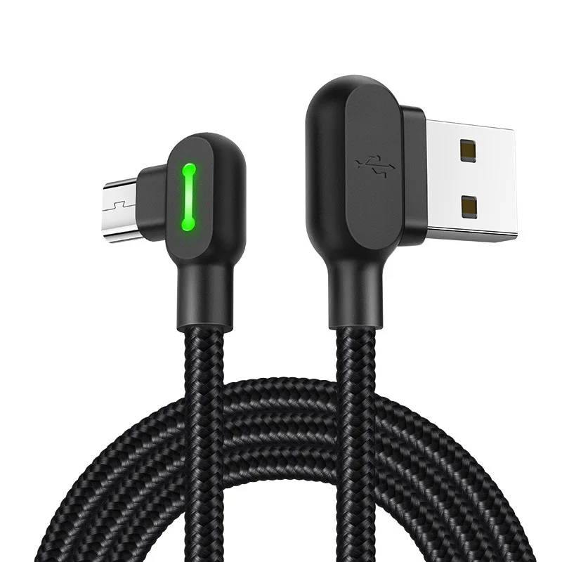 

Dual 90 Degree Micro USB Cable 2A Fast Charging Data Sync Cord USB Charger Cable For Samsung Xiaomi Huawei Mobilie Phone Cable