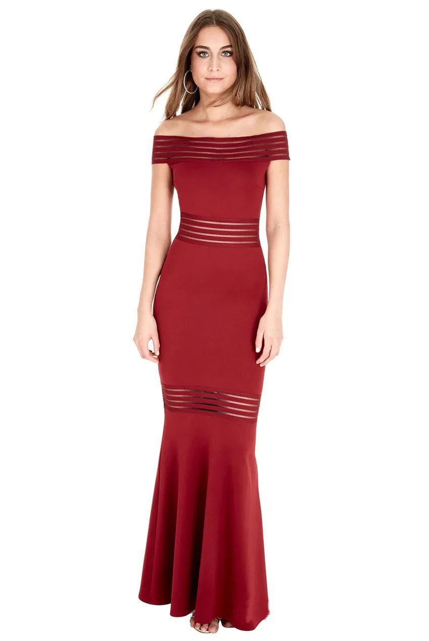 bardot mermaid dress