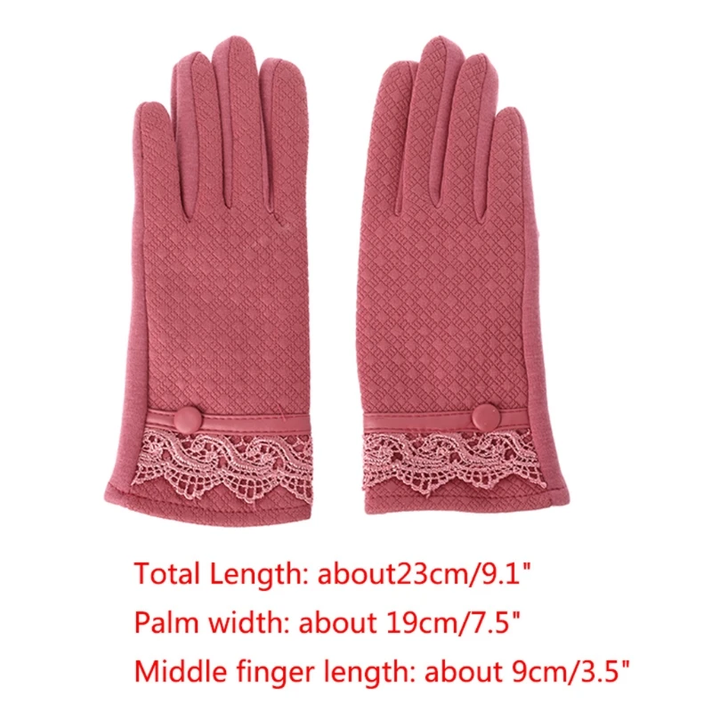 Элегантные женские кашемировые перчатки Функция касания экрана телефона зимние спортивные теплые перчатки