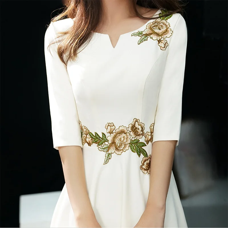 Женские вечерние платья Cheongsam, восточные женские платья с v-образным вырезом, китайский стиль, элегантные длинные платья Qipao, сексуальные тонкие свадебные платья, Vestidos S-XXXL