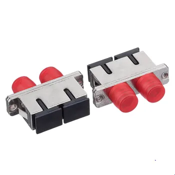

5pcs/lot Dual Core Adapter Flange (Duplex Metal Adapter) Coupler Optical Fiber Connector,FC-SC Duplex Fiber Adapter