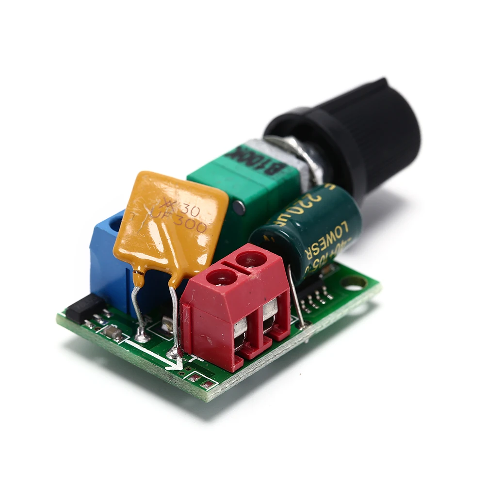 1pc 24*30mm DC Motor PWM Speed Controller 3V 6V 12V 24V 35VDC 90W 5a DC Motor Speed Control Switch LED Dimmer Tool