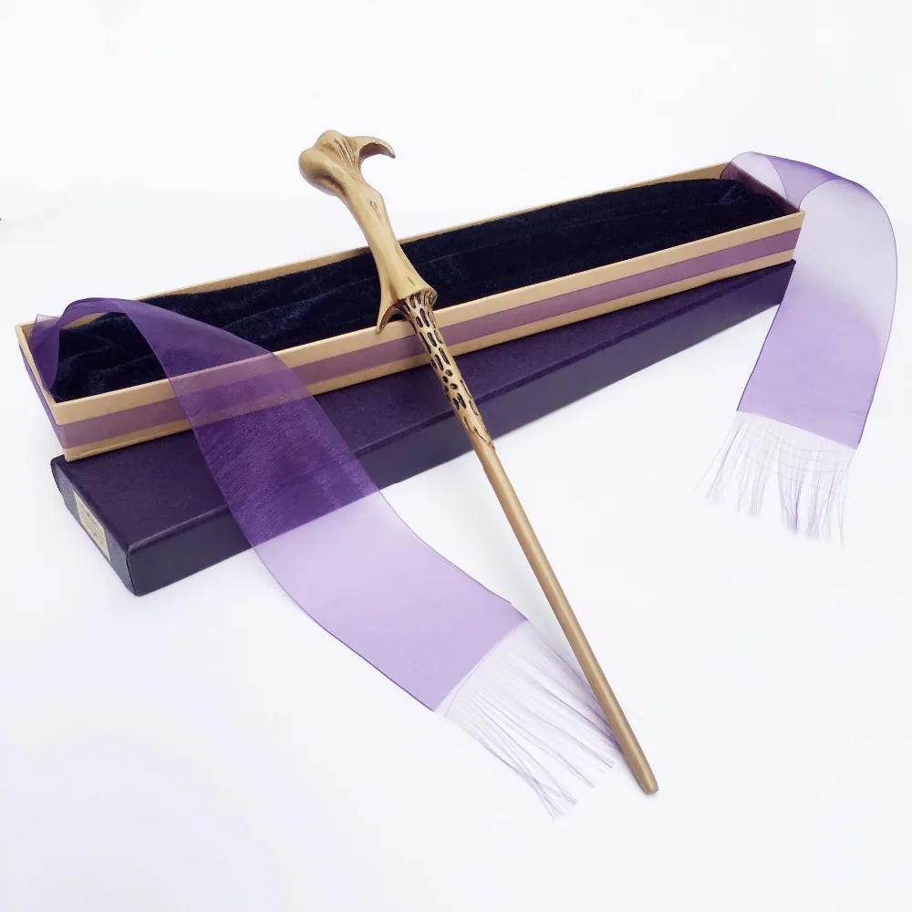 

New Arrive Metal/Iron Core Lord Voldemort/ You Know Who Magic Wand/ Harry Potter Magical Wand/ Elegant Ribbon Gift Box Packing