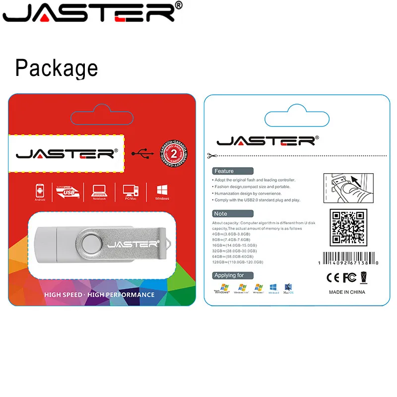 JASTER Usb 3,0 OTG USB флеш-накопитель для смартфонов/планшетов/ПК, 4 ГБ, 16 ГБ, 32 ГБ, 64 ГБ, высокоскоростной микро USB флеш-накопитель, флешки