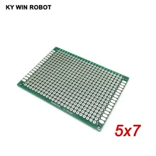 5 шт. 5x7 см 50x70 мм двухсторонний Прототип PCB Универсальный печатная плата для Arduino