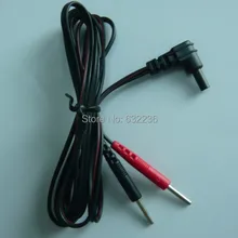 DHL 200 шт./лот электрода провода DC глава 4 мм электродной проволоки Разъем 2.0 мм для массажер