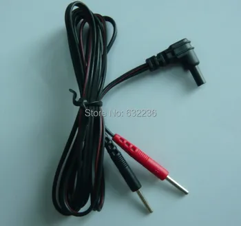 

DHL Freeshipping 200pcs/lot Electrode wires DC head 4mm electrode wire plug 2.0mm for massager