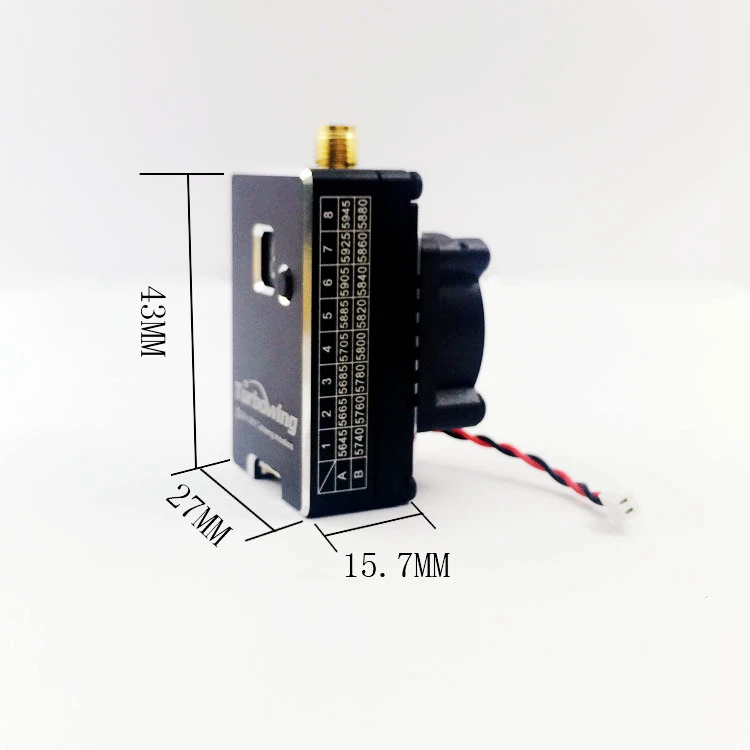 Аксессуар для FPV камеры с дальним расстоянием до 16 км Turbowing TX2W 5 8G 40CH 2000mW 2W