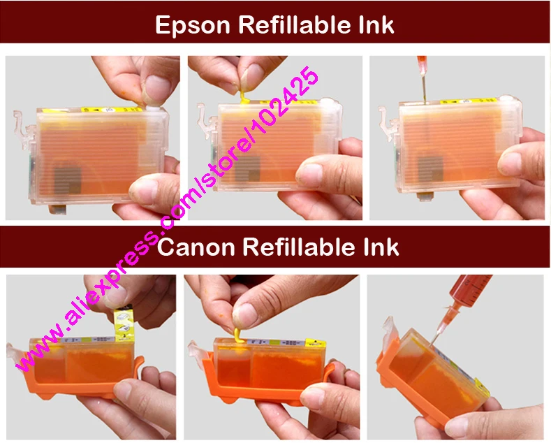 Cartucho de Tinta Recarregável para Epson Einkshop Vazio Workforce Wf-2750dwf wf 2760dwf 2750 Wf-2010 2010 w 2510wf 2520nf T1621 T1631 7 Computador e Escritório