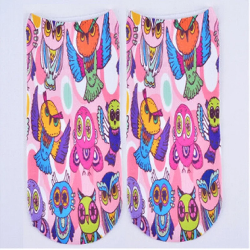Распродажа; модные стильные носки в стиле Харадзюку из натурального хлопка с объемными персонажами из мультфильмов; носки с объемным принтом звезд