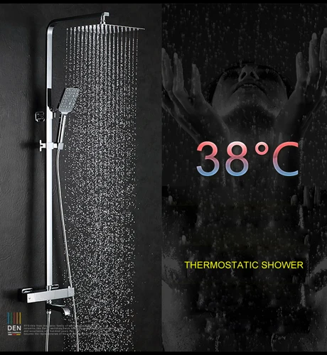 Душевая лейка латунная хромированная настенная 25 х25 см 10 дюймов|shower set|stainless steel