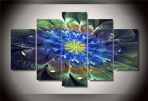 

Hd Printed Colorful Flowers Picture Painting Wall Art Room Decor Print Poster Picture Canvas Free Shipping/Ny-677 Canvas