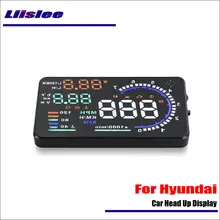 Liislee For Hyundai Elantra / Santa FE / Sonata 2015 2016 OBD2 Car Head Up Display Saft Driving Screen Projector – Reflecting