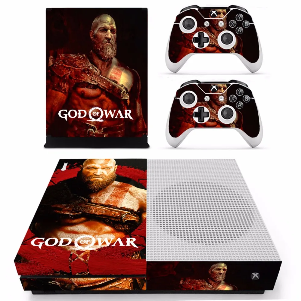 Наклейка из кожи Game God of War 4 наклейка для консоли Microsoft Xbox One S и 2 контроллеров s