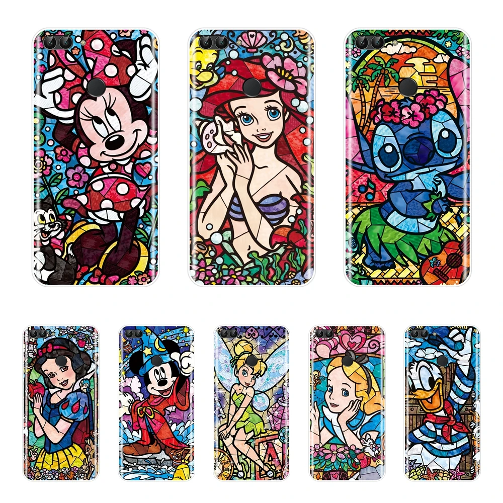 

Phone Case Silicone For Huawei P10 P20 Pro P8 P9 Lite 2017 Mickey Minnie Stitch Soft Cover For Huawei P Smart Plus P9 Lite Mini