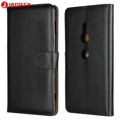 На Алиэкспресс купить чехол для смартфона case for sony xperia xz2 leather cover card slot wallet case coque for sony xz2 phone case cover flip stand
