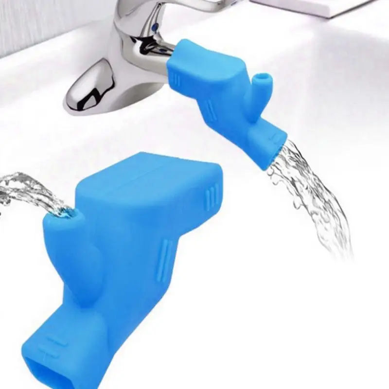 New 1 Pcs Silicone Faucet Extender Toddler Kids Water Reach Rubber Hand Washing Bathroom Accessorie Kitchen Tools | Обустройство дома