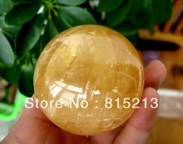 

ddh00445 COLLECTIBLES NATURAL LUCKY CITRINE QUARTZ CRYSTAL SPHERE BALL 40MM