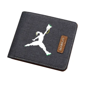 

Game anime Wallet teenagers Slim Card Dollar Price coin purse Men Women canvas Short wallet Money Bag