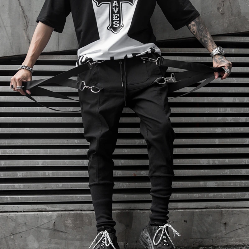 2019 New Autumn Side Pockets Men's Hip Hop Harem Pants Jogger Trousers Ribbons Male Sweatpants Streetwear Pencil Pants LBZ96 2019 New Autumn Side Pockets Men's Hip Hop Harem Pants Jogger Trousers Ribbons Male Sweatpants Streetwear Pencil Pants LBZ96