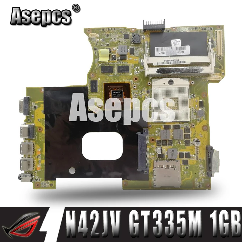 Asepcs K42JV GT335M 1GB Материнская плата REV2.2 для For Asus A42J X42J K42J K42JR материнская ноутбука 60