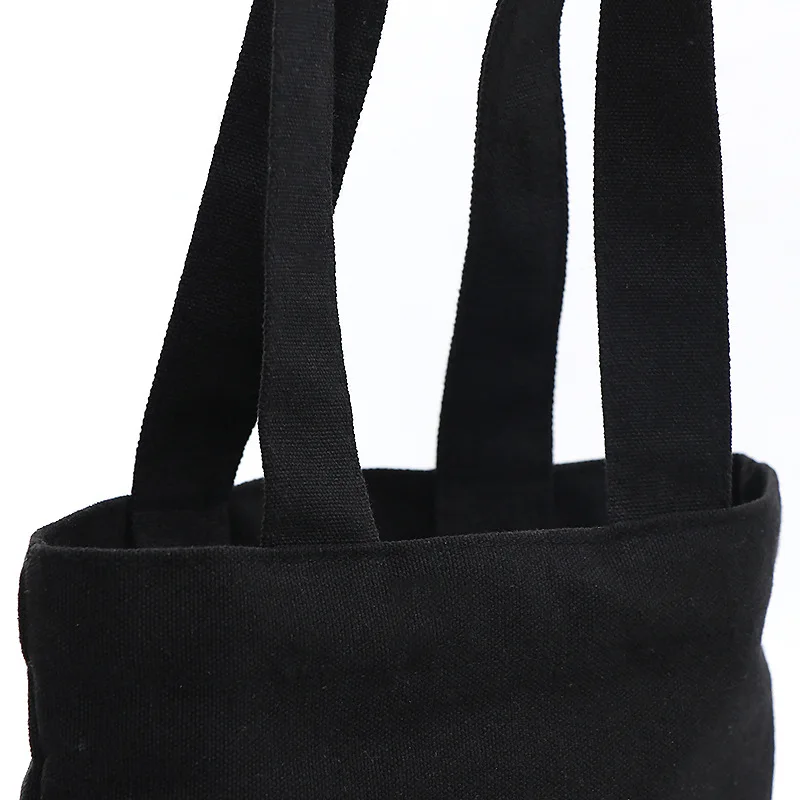 XINGMING 2019 solid balack reusable shopping bags women men tote canvas bag eco cloth bags Multiple sizes XINGMING 2019 solid balack reusable shopping bags women men tote canvas bag eco cloth bags Multiple sizes