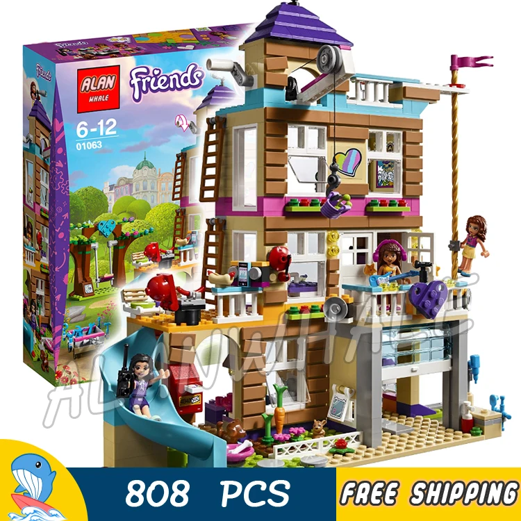 

808pcs Heartlake Friends Friendship House Tree Olivia Emma 01063 Model Building Blocks Assemble Toys Bricks Compatible With lago