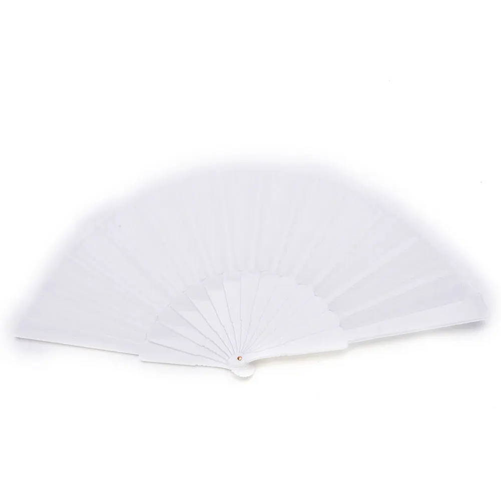 Легкий тканевый складывающийся веер из бамбука в китайском стиле сувенирный