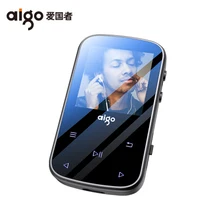Новейшая модель; обновленная версия AIGO MP3-107PRO Bluetooth 4,2 сенсорный экран музыкальный плейер Волкман мини MP3 плеер с спортивный зажим