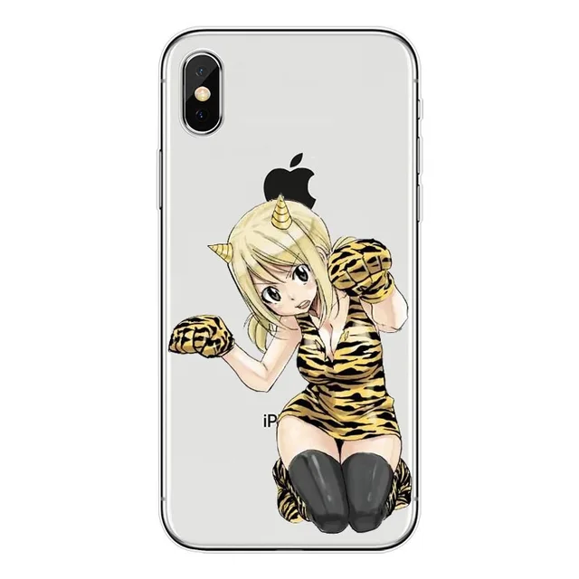 Manga Fairy Tail transparent soft tpu phone case cover for iPhone X 6