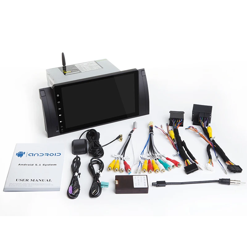 Cheap 9" 1 Din AutoRadio Car NO DVD Multimedia for BMW E39 bmw x5 e53 M5 Android 7.1 Gps-navigation Tape Recorder Head unit Wifi BT 4G 5