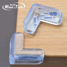 4Pcs Child Baby Safety Transparent Silicone Protector Table Corner Protection Cover Children Anticollision Edge Corner Guards