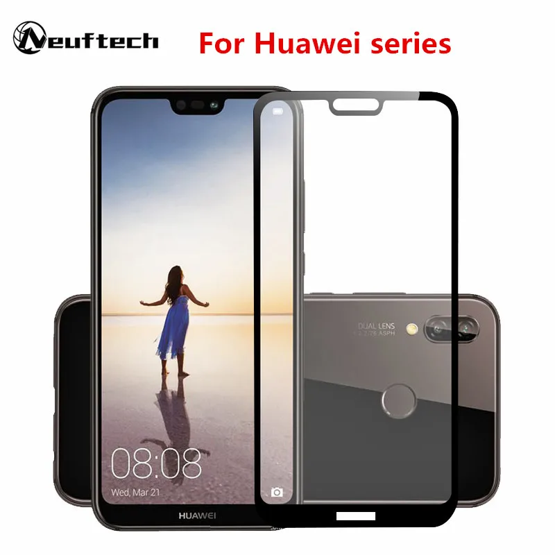 Полное покрытие из закаленного стекла пленка для huawei P20 Lite Pro P 20 протектор экрана