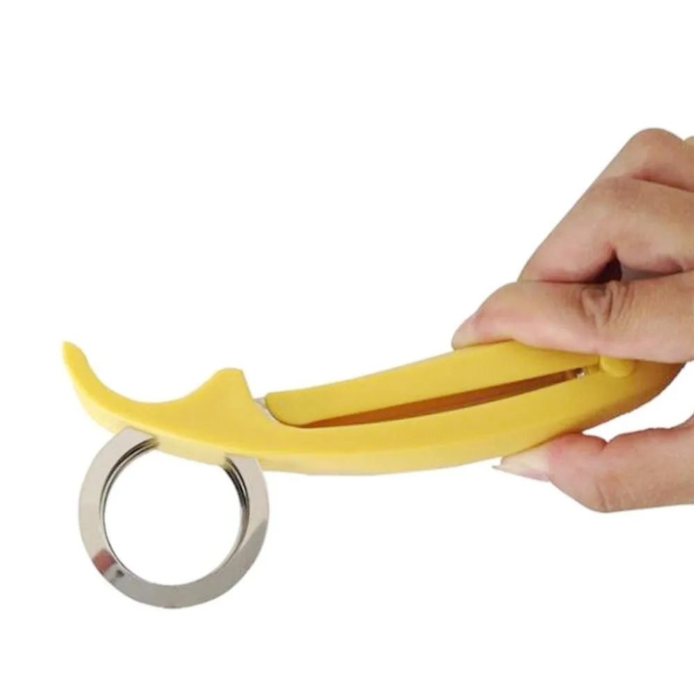 1 pc Stainless Steel Slice Cutter Banana fruit Ham Sausage Cut Cucumber Slicer Home Kitchen Cooking Tools