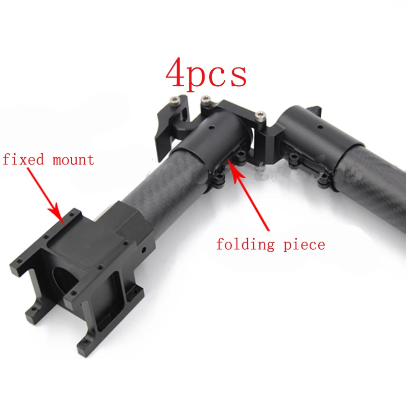 4pcs/lot D30mm Horizontal Folding Parts Folding Piece Carbon Tube Holder Fixed Mount for Agriculture Plant Protection Drone
