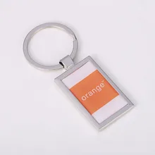 100x персональный металлический брелок для ключей держатель ключей Пользовательский логотип корпоративный подарок рекламный элемент индивидуальный логотип с наклейка из эпоксидной смолы