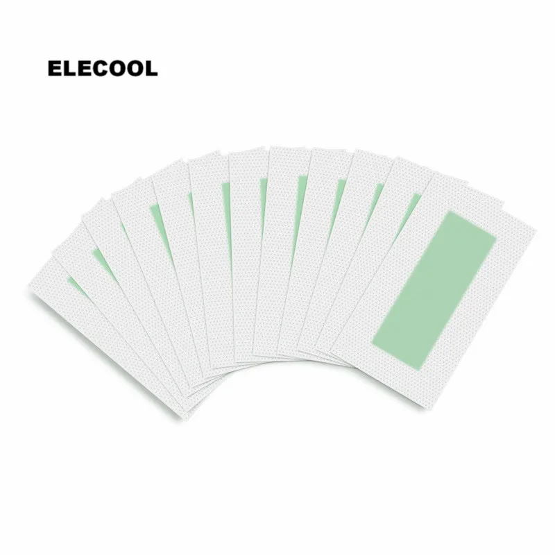 

ELECOOL 10pcs Hair Removal Wax Strips Paper Non-woven Body Hair Removal Depilatory Paper Wax Strips Waxing Tools
